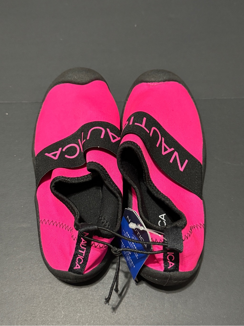 Nautica Hot Pink Slip-On Water Shoes with Black Trim